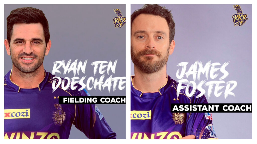 IPL 2023: Foster elevated to Assistant Coach, Ten Doeschate appointed fielding coach for KKR