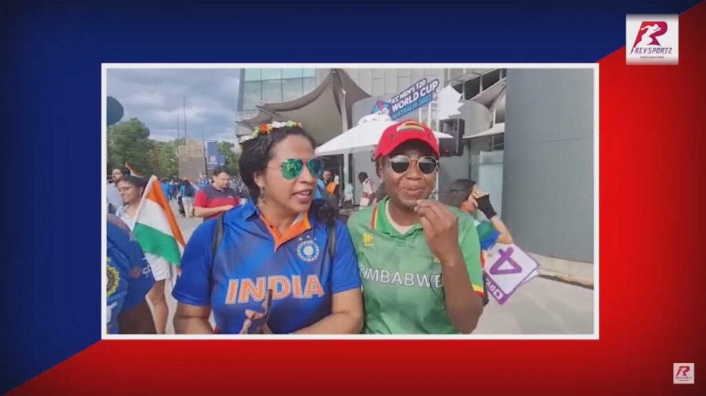 Fans from both sides enjoy the game!