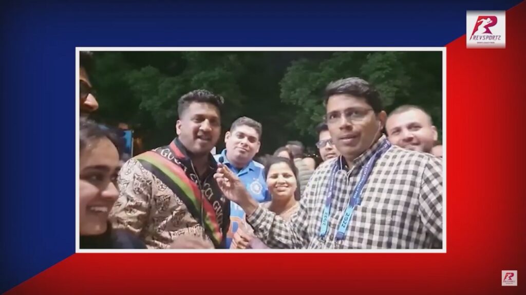 Overjoyed fans outside MCG