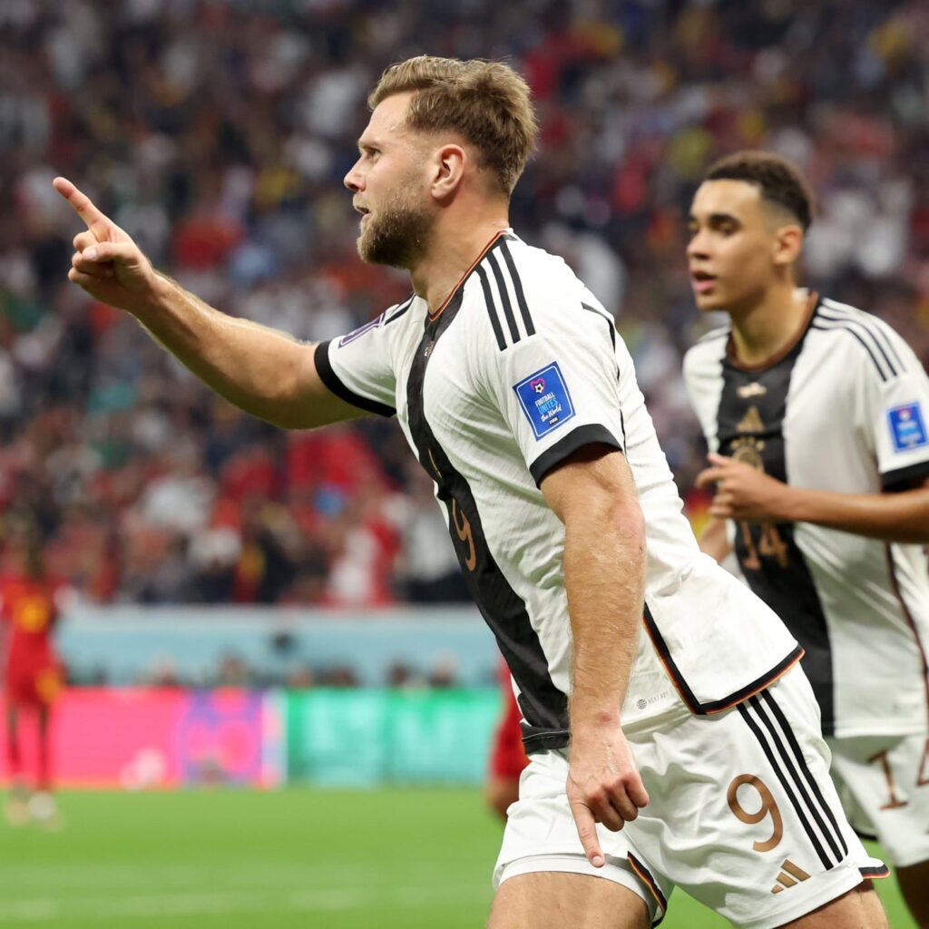 No country has a greater centre-forward tradition than Germany, and they will need goals from Niclas Füllkrug, an old-style striker, if they’re to go any further in the competition.