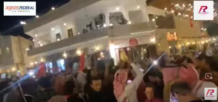 Moroccon fans going wild 🔥 after their stunning win against Portugal.