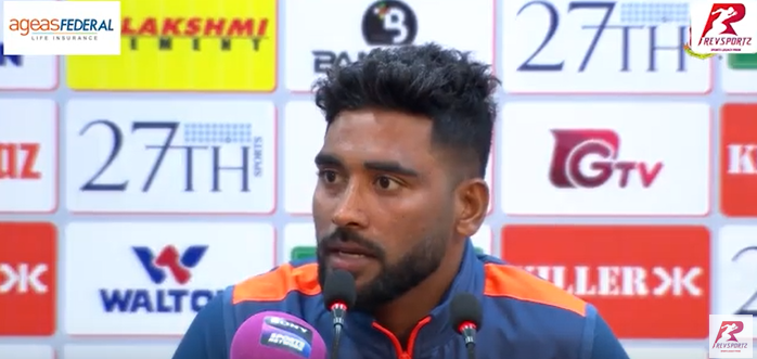 “Red ball format is my favourite. I’m more consistent in this format” Siraj 🗣️on his 3-wicket haul.