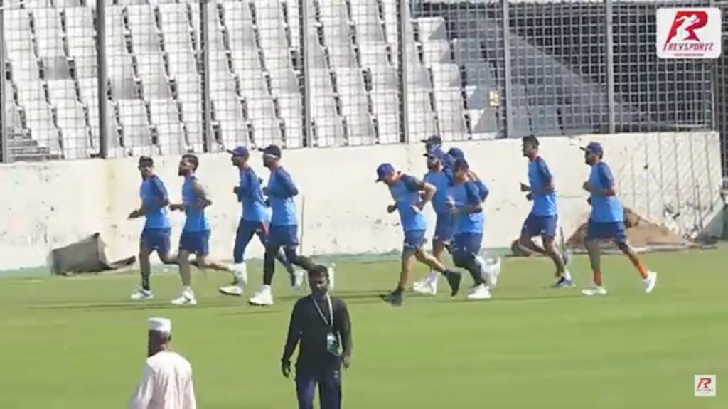 Scenes from Team India’s first training session in Dhaka!