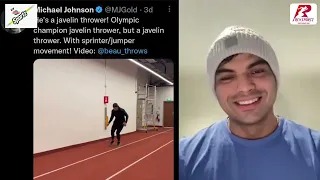 Neeraj Chopra reacts on Michael Johnson’s tweet || Neeraj Chopra