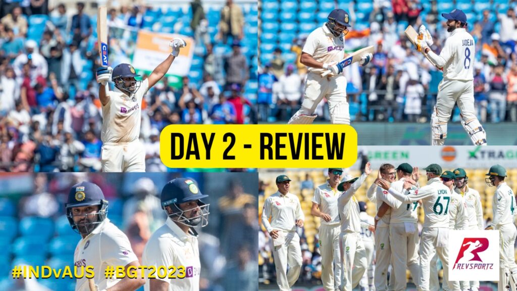 Rohit, Jadeja star as Ind strengthen grip in first test vs Aus in Nagpur | Day 2 Review | BGT 2023