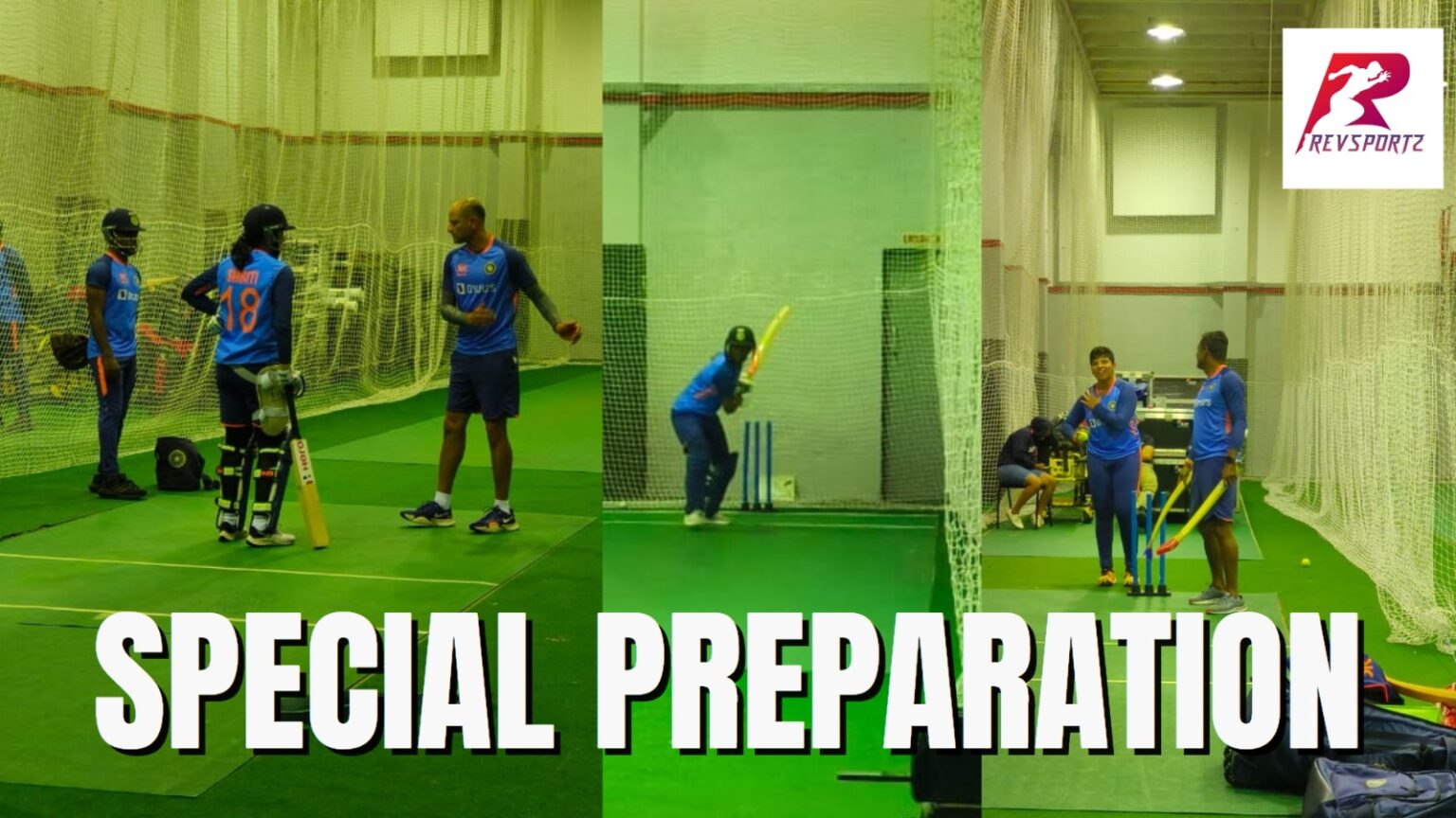 What were Smriti & Richa focussing on during their training session ahead of the England clash?