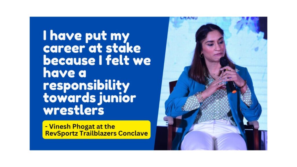 I have put my career at stake because I felt we have a responsibility towards junior wrestlers-Vinesh Phogat
