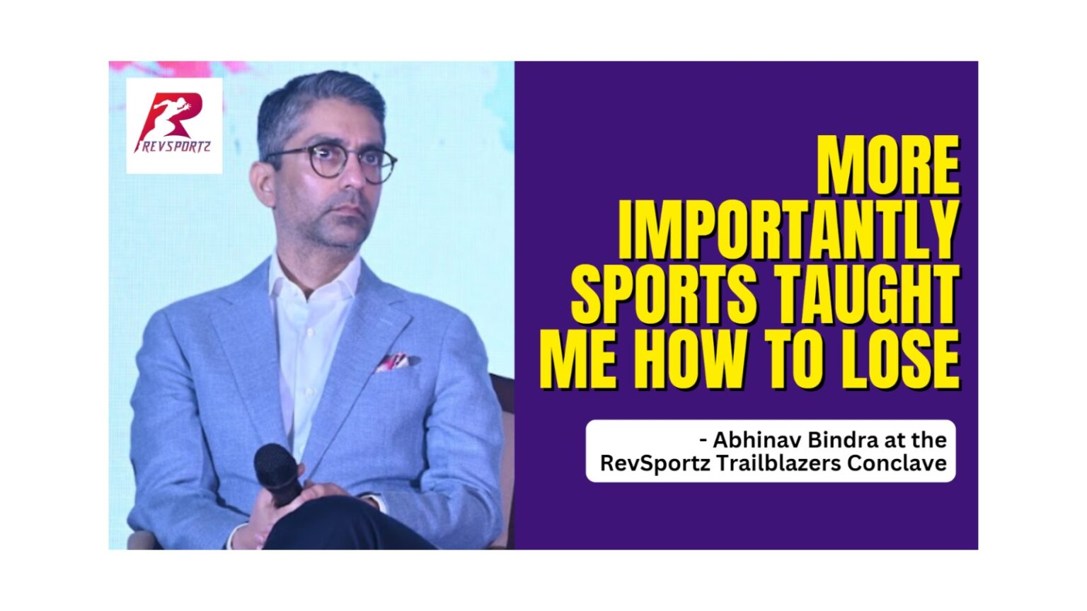 More importantly sports taught me how to lose – Abhinav Bindra