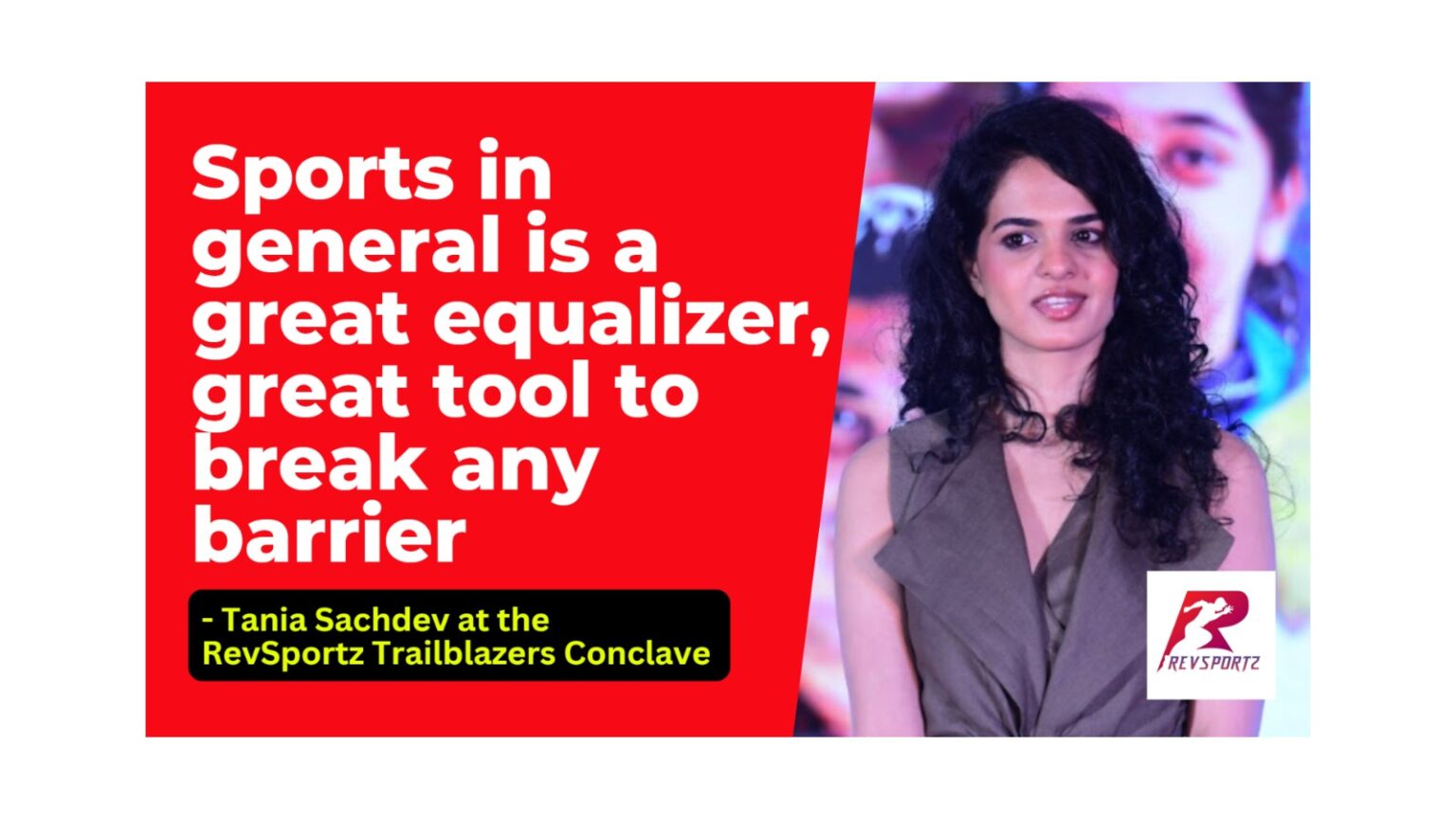 Sports in general is a great equalizer, great tool to break any barrier: Tania Sachdev
