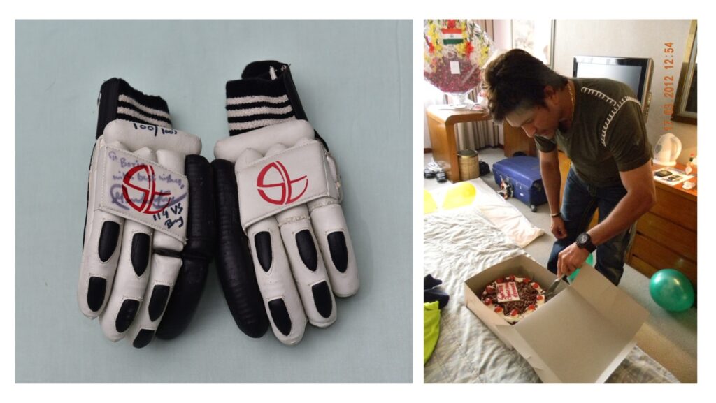 That night at Room 723 celebrating the 100th 100 with Sachin