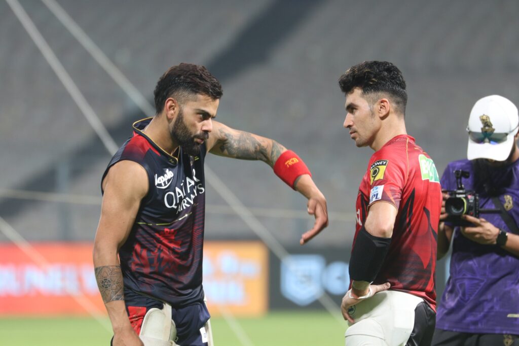 What were the special moments during the practice session of KKR and RCB at Eden Gardens? | IPL2023