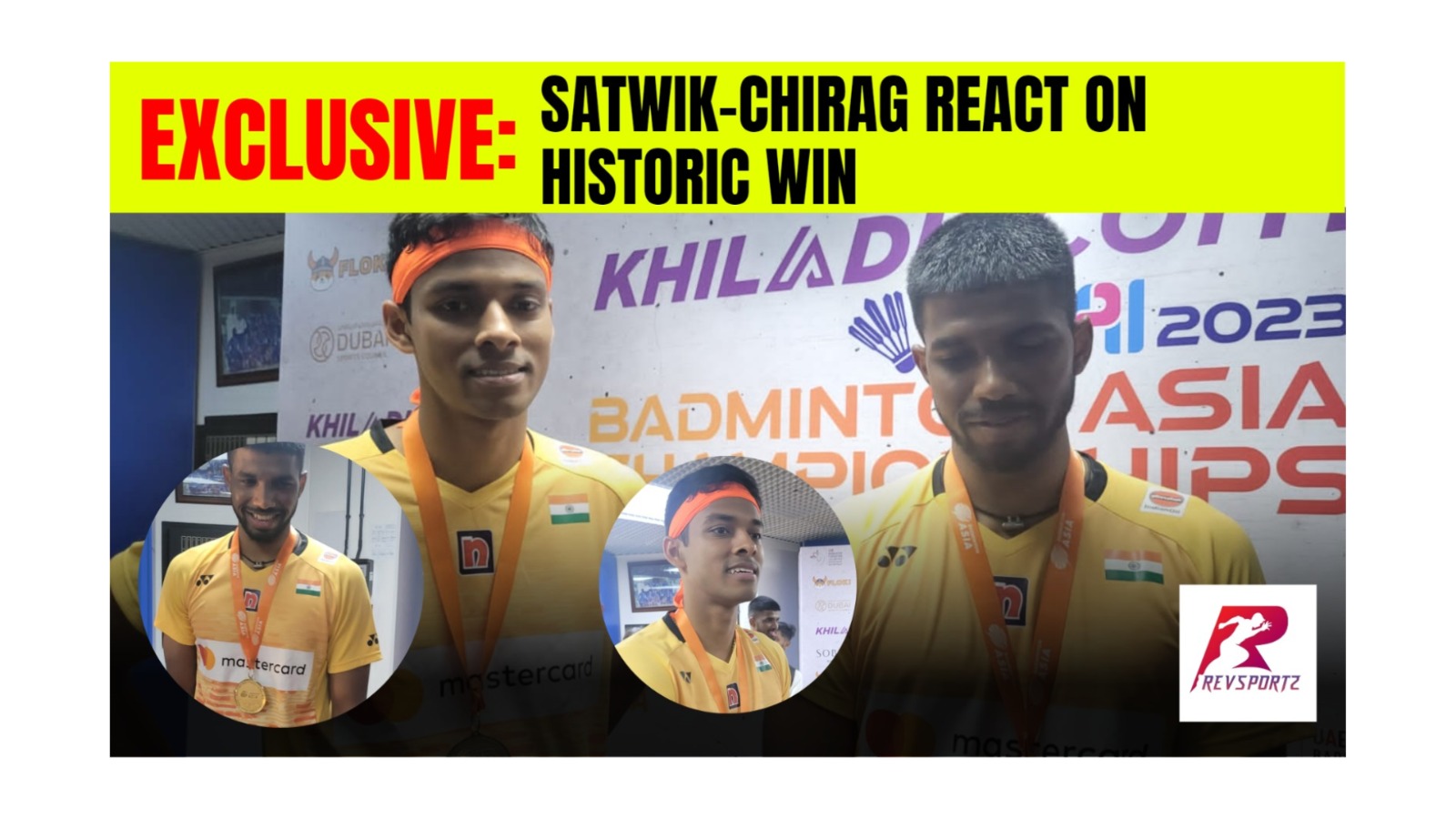 Exclusive Satwik Chirag React On Historic Win Badminton Asia