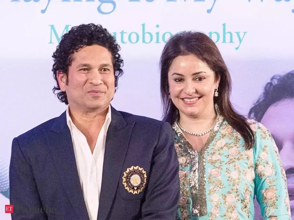 Sachin lauds Anjali for her initiative and leadership skills for the Sachin Tendulkar Foundation