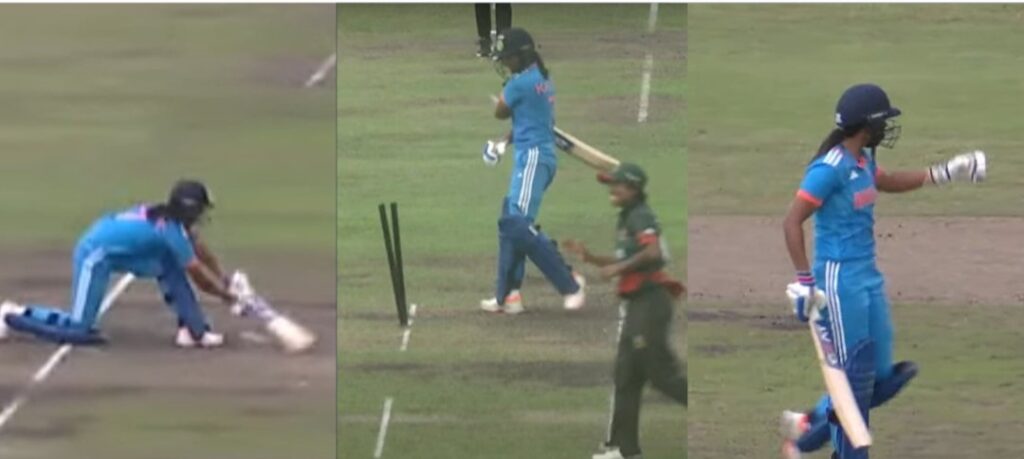 BAN vs IND: Harmanpreet Kaur smashes stumps, lashes out at umpires