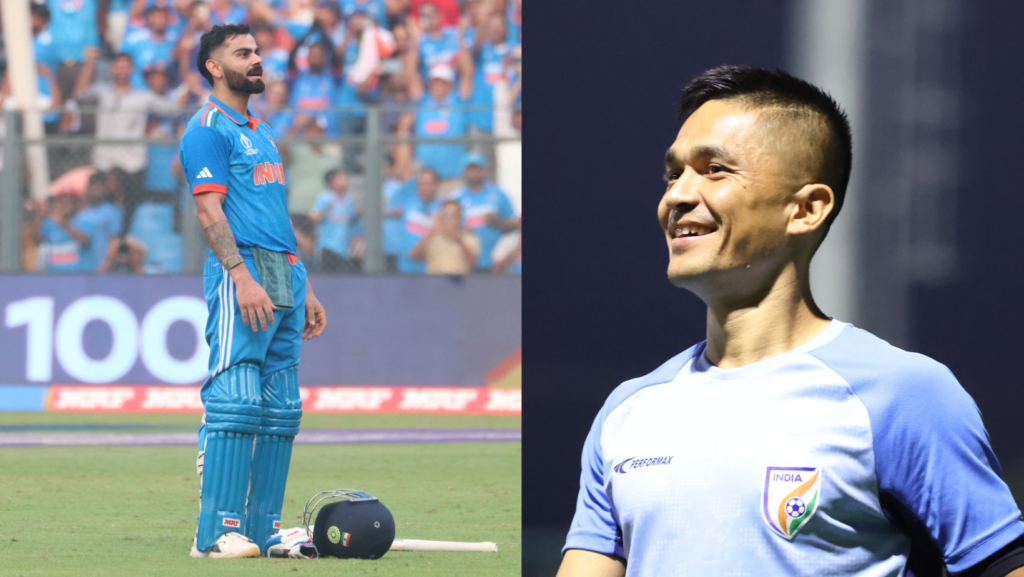 Virat Kohli and Sunil Chhetri