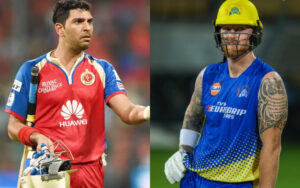 Yuvraj Singh and Ben Stokes