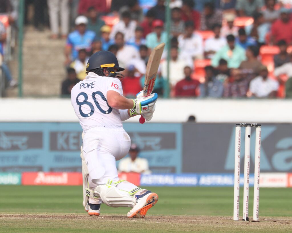 Pope’s reverse gear on Indian soil soothes England’s Gatting woes