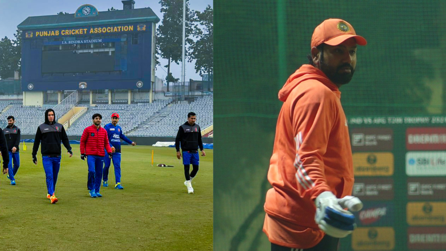 Rohit’s Every Stroke on his T20I Comeback will be Scrutinised Afghanistan Cricket Team's practice session at Mohali. Rohit Sharma at the Indian practice session