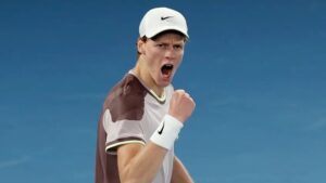 Jannik Sinner in the final of the Australian Open