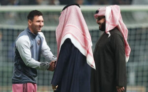 Lionel Messi with Al Hilal Owners
