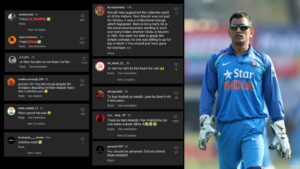 MS Dhoni and Fans' Comments