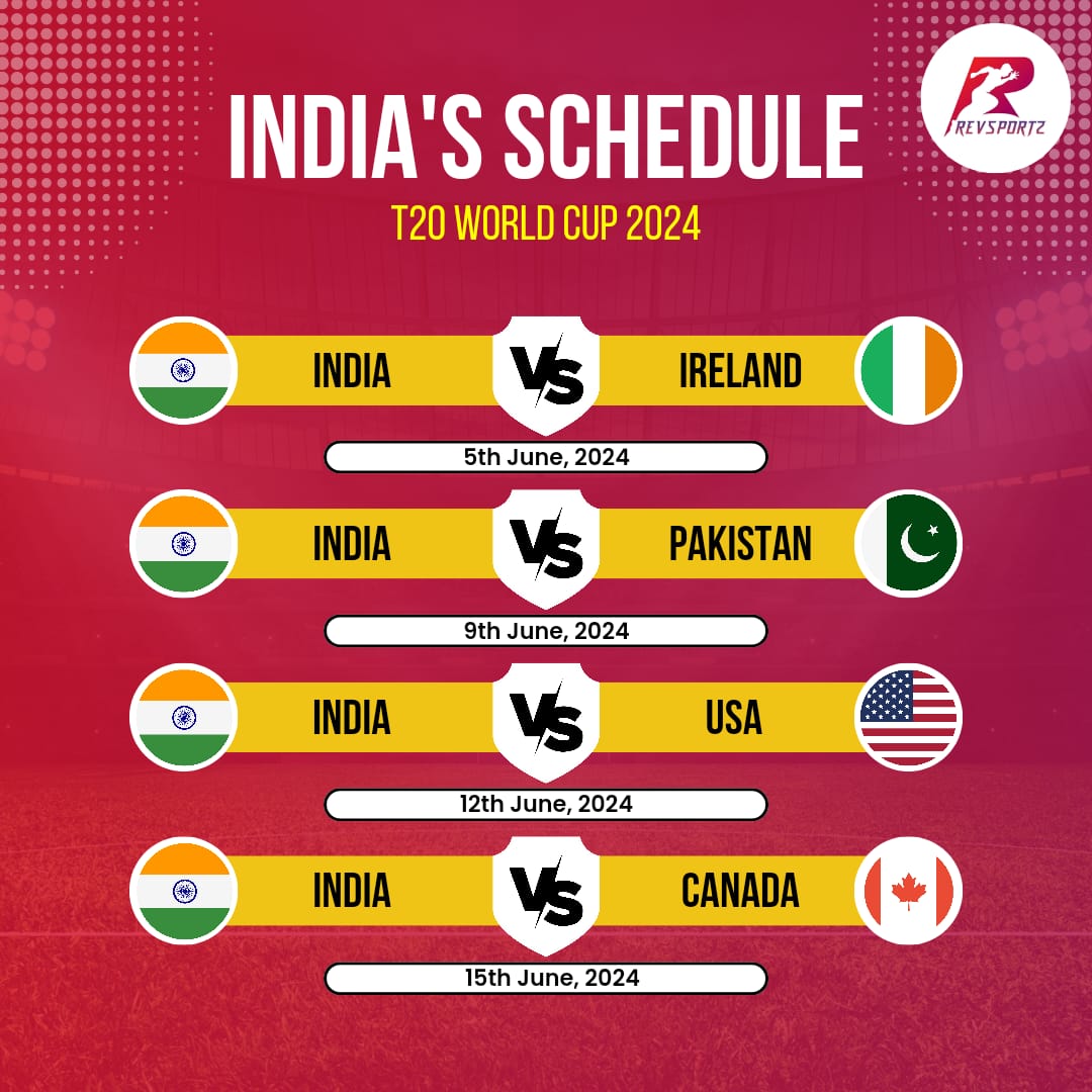 India Pakistan T20 World Cup 2024 Game In New York Sports News Portal   T20 World Cup Schedule 