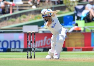 Virat Kohli in action during the Day 1 of the 2nd Test of South Africa vs India series