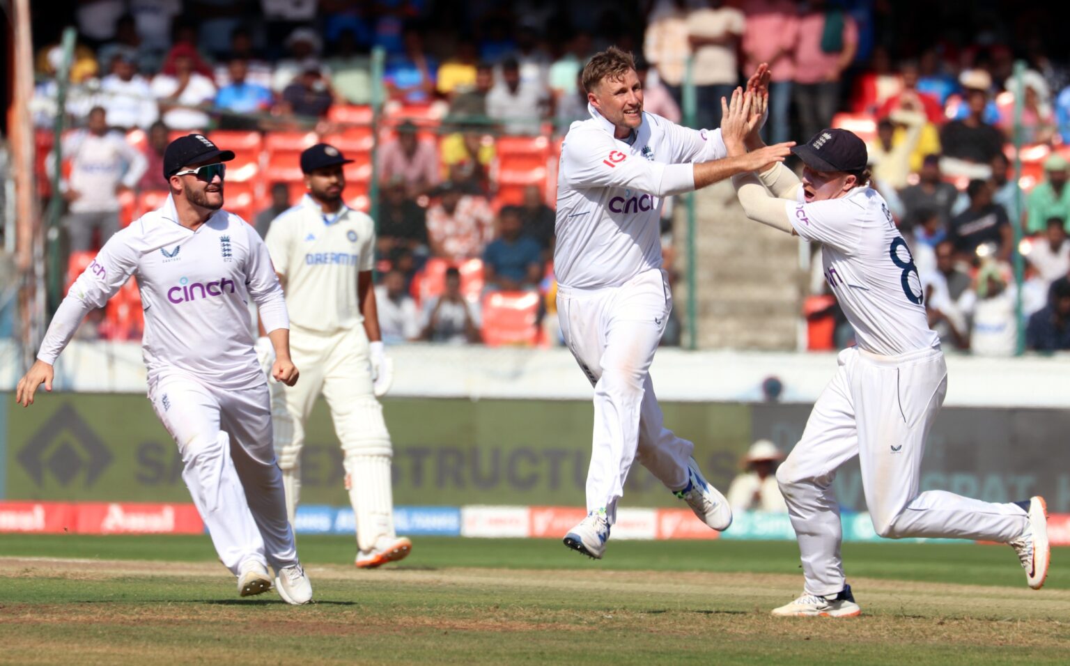 England successfully defended their total