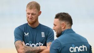 Ben Stokes with Brendon McCullum