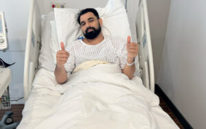 Mohammed Shami after surgery