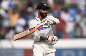 Ravindra Jadeja with his celebration