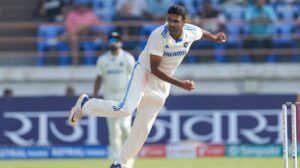Ashwin will take part in the remainder of the Rajkot Test.