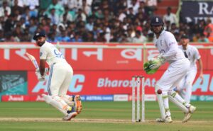 Shreyas Iyer in action vs England in Vizag