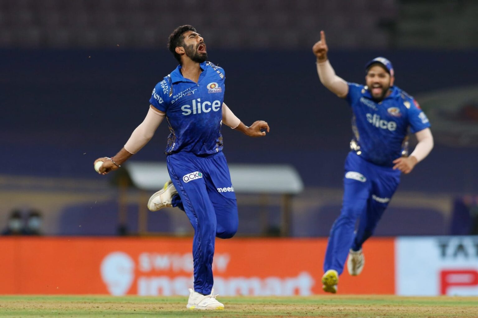 Jasprit Bumrah and Rohit Sharma for MI
