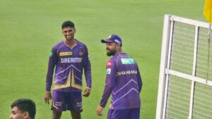 KKR Players in Practice Session