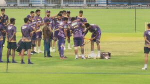 KKR Practice Session in Eden Gardens