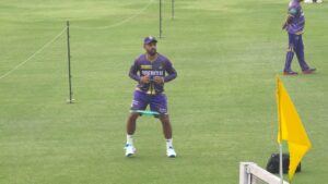 Varun Chakravarthy in KKR Practice Session