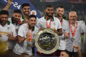 Mohun Bagan Super Giant with the ISL Shield