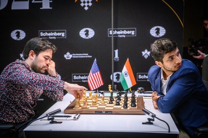 Vidit scripts milestone moment for Indian chess at Candidates Vidit Gujrathi against Hikaru Nakamura