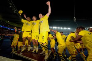 Dortmund players celebrating