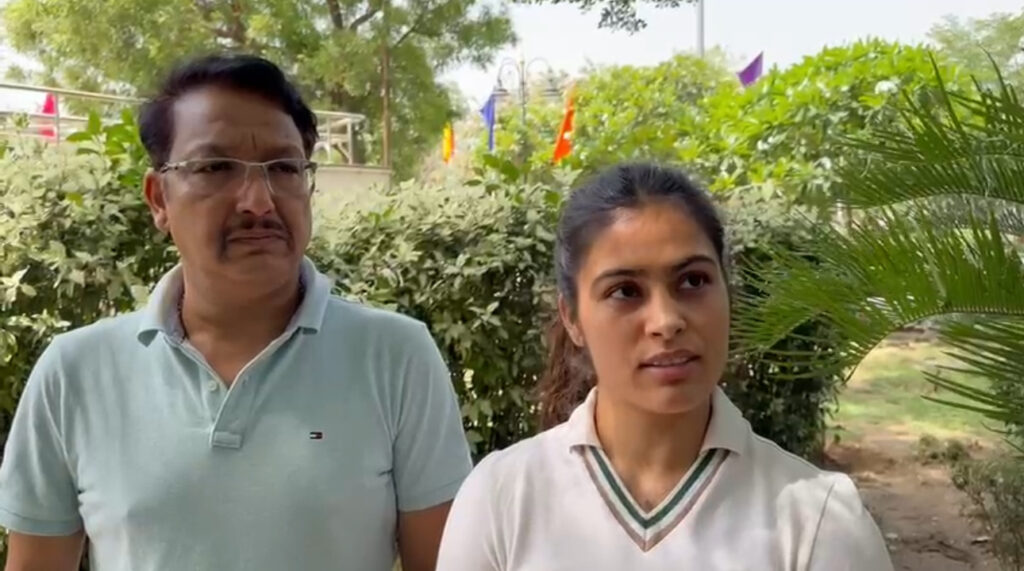 Manu Bhaker with Jaspal Rana