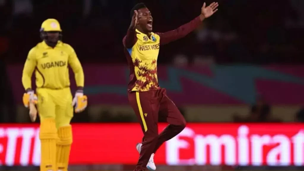 Akeal Hosein Shines with Five-Wicket Haul in West Indies’ Dominant 134-Run Victory Over Uganda