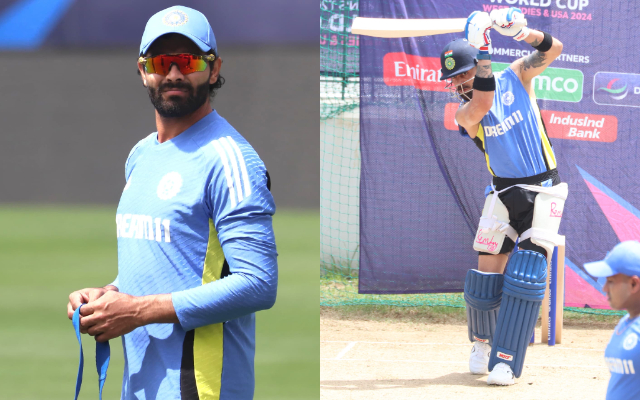 Virat Kohli and Ravindra Jadeja go full throttle at practice Ravindra Jadeja and Virat Kohli
