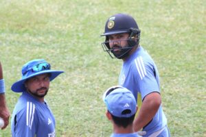 Rohit Sharma in practice session