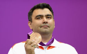 Gagan Narang, bronze medallist at the 2012 London Olympics