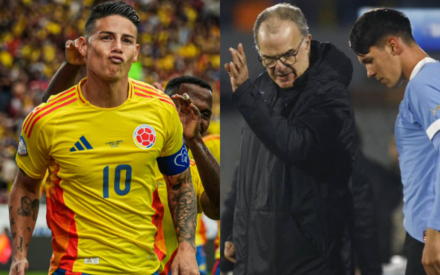 James Rodriguez will lead Colombian charge at Copa America James Rodriguez and Marco Bielsa with Uruguay players