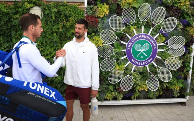 Novak Djokovic and Andy Murray ahead of Wimbledon 2024