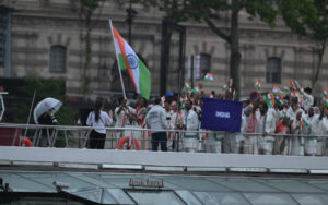 Team India during the opening ceremony