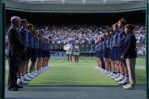 Barbora Krejcikova and Jasmine Paolini in Wimbledon final