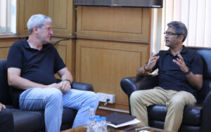 AIFF President Kalyan Chaubey and India head coach Manolo Márquez